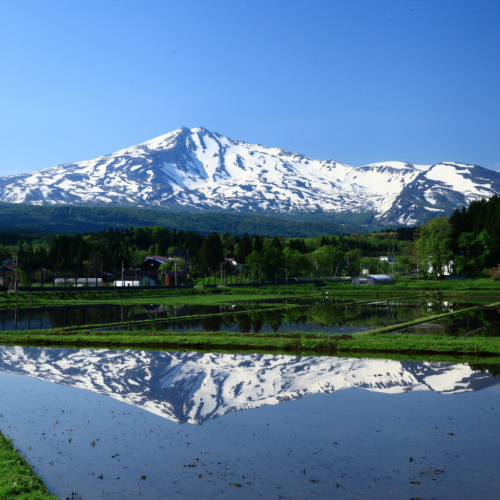 秋田県にかほ市の鳥海山