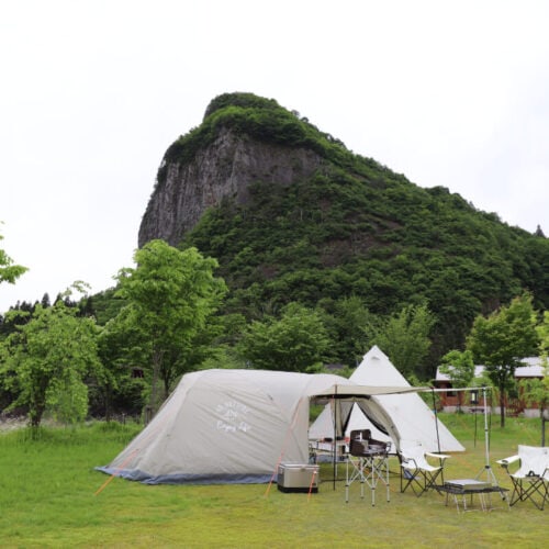新潟県三条市のキャンプ場。