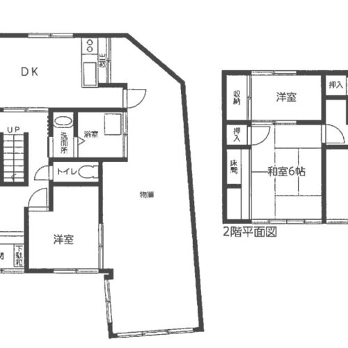 愛知県蒲郡市の物件の間取り図