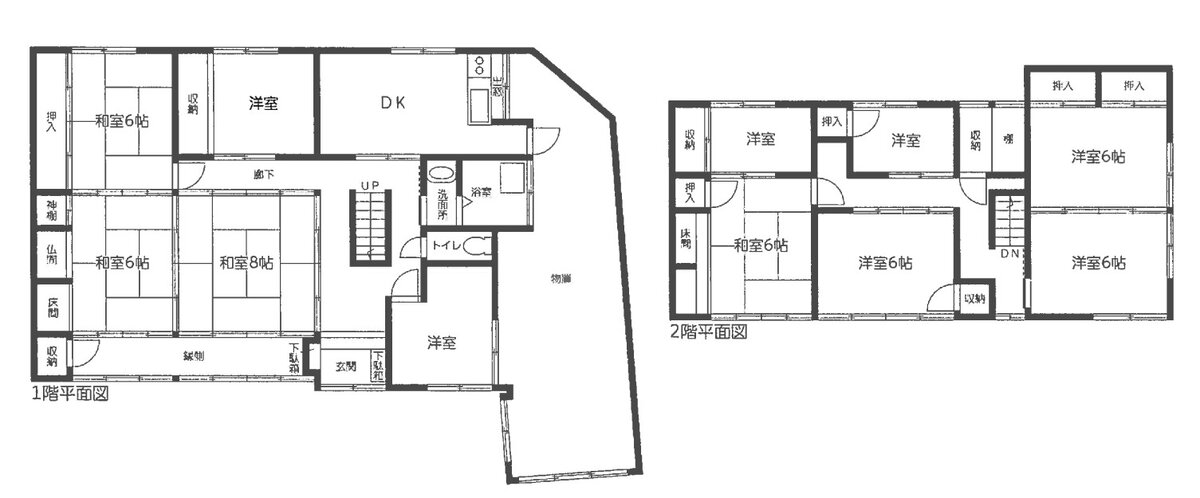 愛知県蒲郡市の物件の間取り図