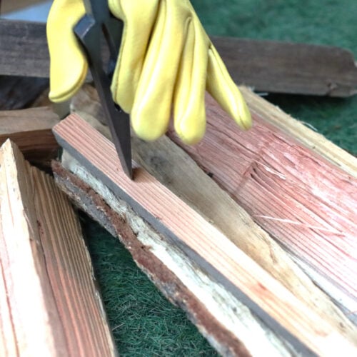 薪割りクサビは薪を細く仕上げることも可能。