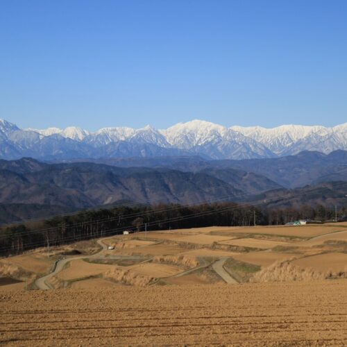 長野県筑北村からの北アルプスの風景