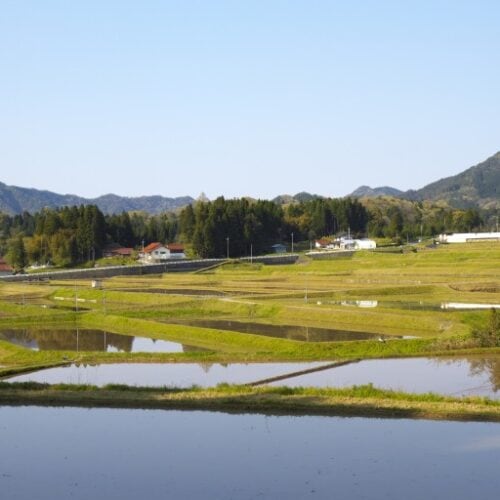 島根県川本町のなかでも田畑の広がる日本の原風景が見られる地域です。