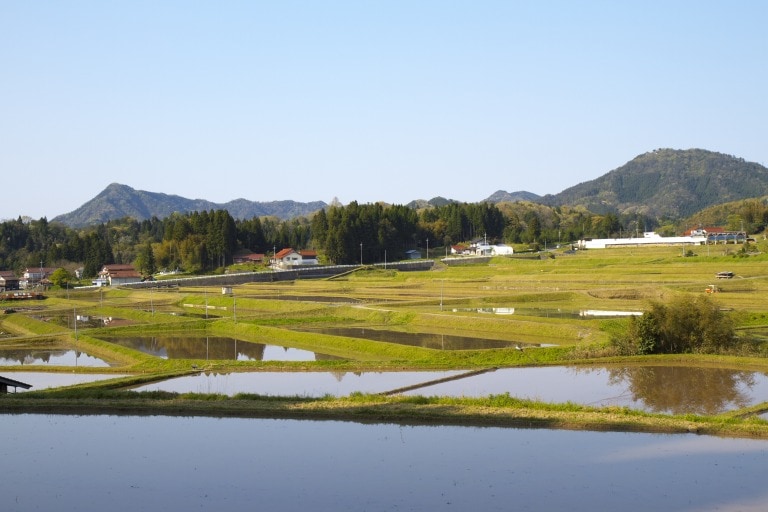 島根県川本町のなかでも田畑の広がる日本の原風景が見られる地域です。