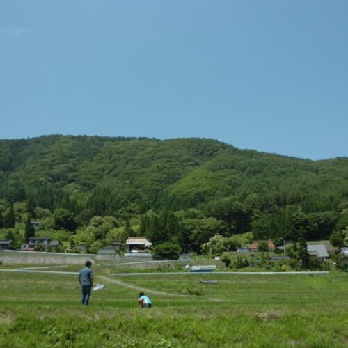 長野県筑北村の田園風景