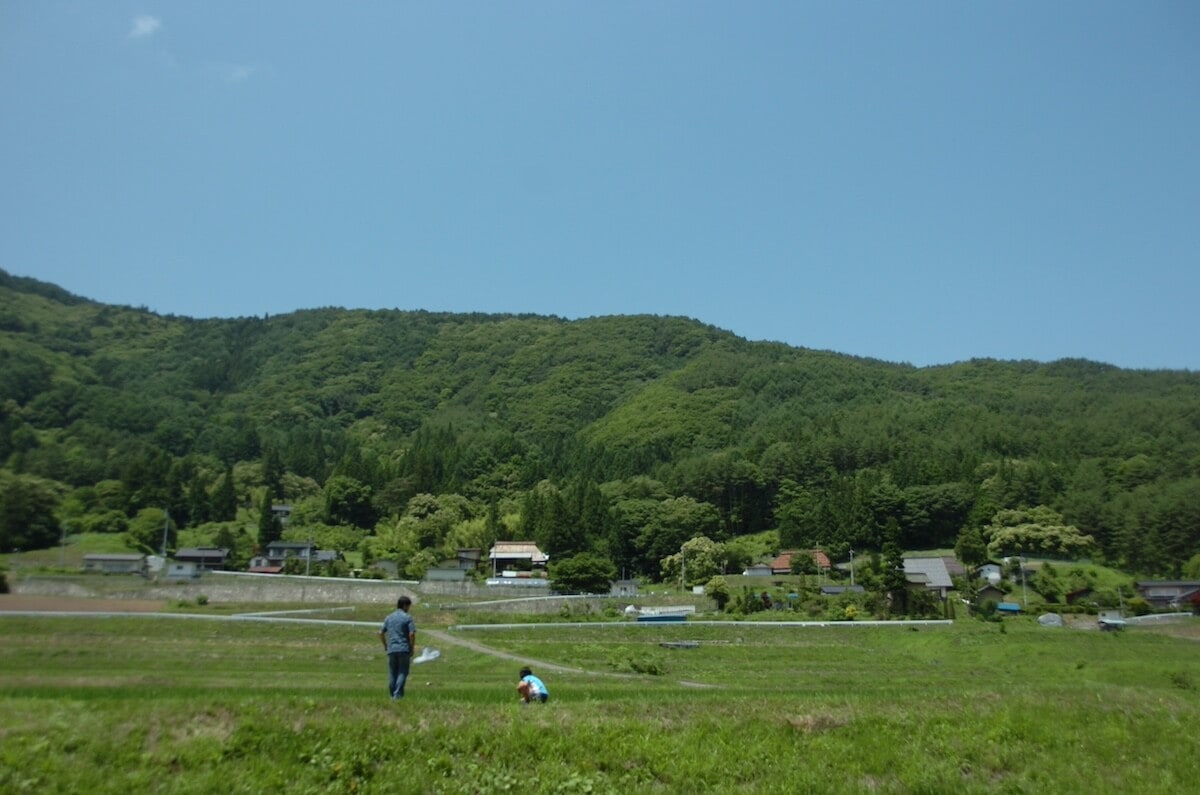 長野県筑北村の田園風景