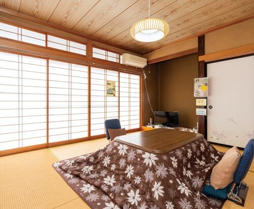 長野県須坂市の「移住体験ハウス」室内