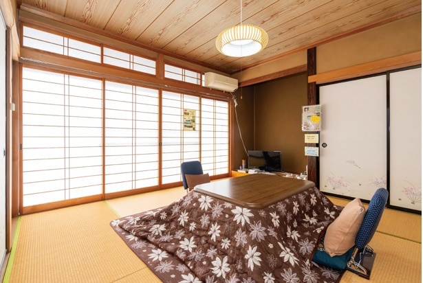 長野県須坂市の「移住体験ハウス」室内
