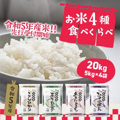 4位に選ばれたのは、茨城県境町への寄付でもらえるお米4種食べくらべセット。