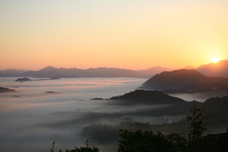 島根県川本町の円山雲海