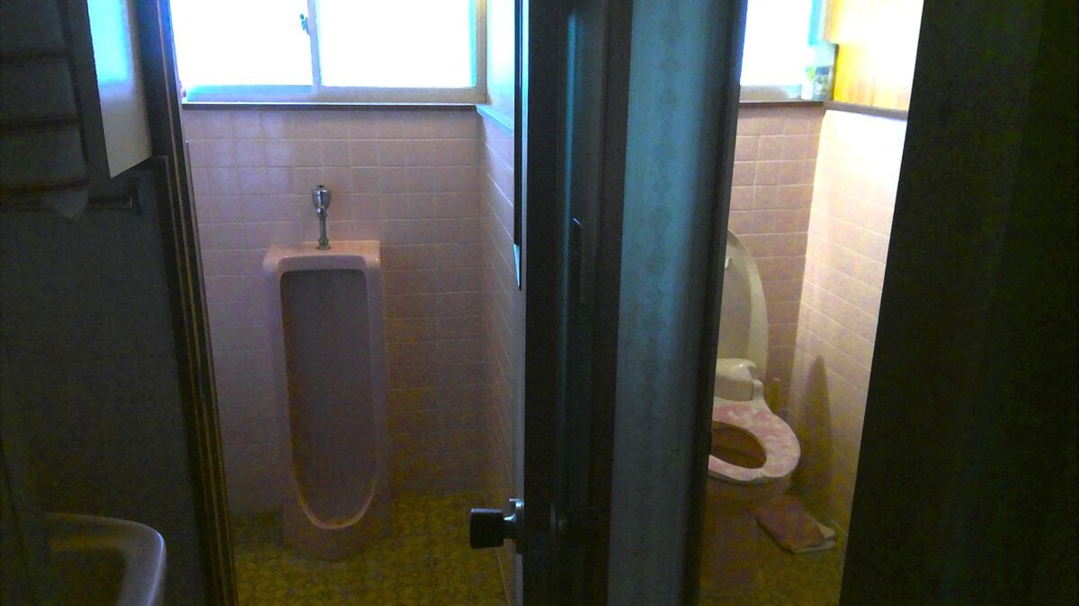 【トイレの写真】洋式の水洗トイレと男性用の水洗トイレが設置されている。独立した手洗いもある。