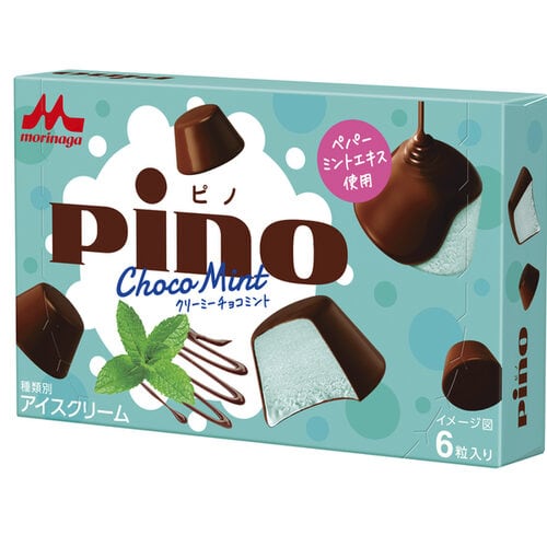森永乳業のピノシリーズから4年ぶりにチョコミント味が登場。「ピノ クリーミーチョコミント」は、清涼感あふれるパッケージも魅力的です。