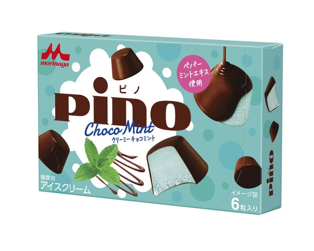 森永乳業のピノシリーズから4年ぶりにチョコミント味が登場。「ピノ クリーミーチョコミント」は、清涼感あふれるパッケージも魅力的です。