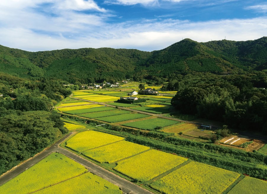 市北東部に連なる弓張山地の麓には里山風景が見られる／愛知県豊橋市