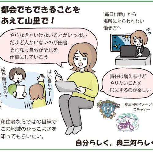 田舎暮らしイラストエッセイ （愛知県東栄町／やまださん）