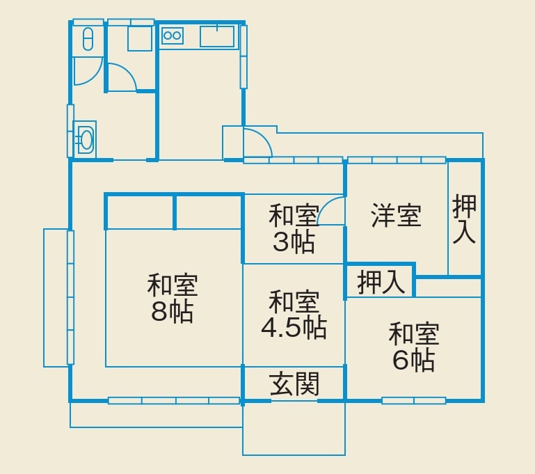 長野県長野市の賃貸物件の間取り図