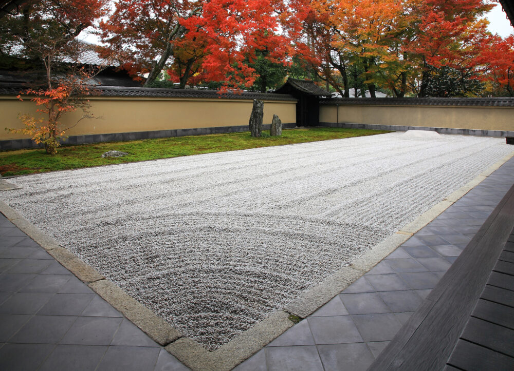 京都・大徳寺「黄梅院」の「破頭庭」。