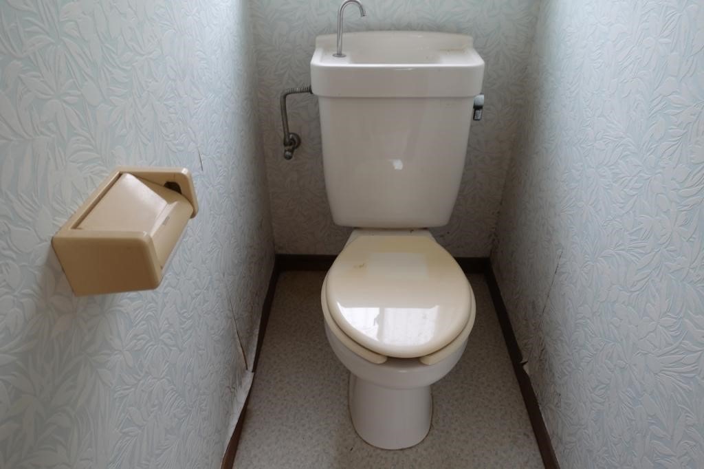 茨城県稲敷市の物件のトイレは水洗の洋式トイレです。浄化槽の改修が必要です。