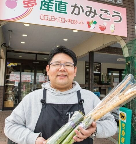 夢産直かみごう、店長の似田貝和成さん（岩手県遠野市）