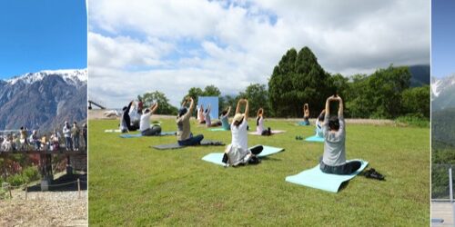 白馬岩岳マウンテンリゾートでは、巨大ブランコ「白馬ジャイアントスウィング」や絶景ヨガ体験などができます。