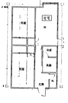 愛媛県松山市の物件の間取り図