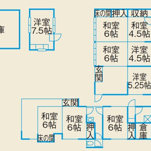 愛媛県松山市の物件の間取り図