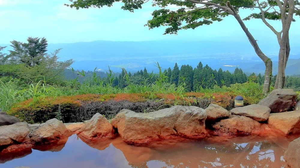 えびの高原から市街地に向けて下る途中にある白鳥温泉は、上湯（うえゆ）と下湯（したゆ）に分かれた、歴史のある温泉 です。「白鳥温泉上湯」は白鳥山の中腹にある静かな温泉で、征韓論に敗れた西郷隆盛が心身を癒やすために滞在したことで知られています。展望露天風呂からは眼下に広がるえびの市の風景を眺めることができます。一方、上湯から少し下ったところにある「白鳥温泉下湯」には大浴場と庭園風露天風呂があり、露天風呂では自然のさわやかな空気のなかで温泉を満喫できます。