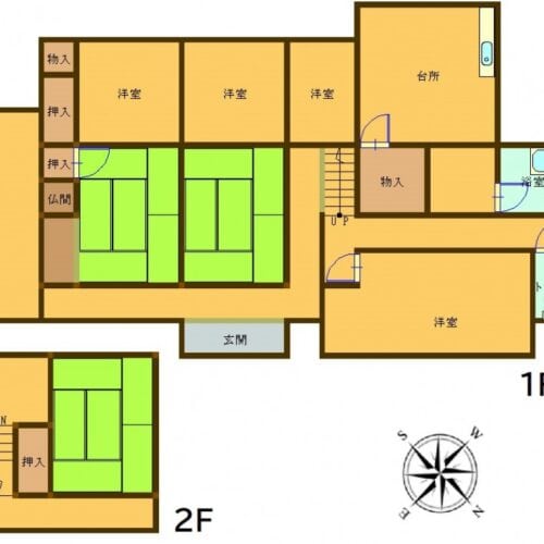 大分県豊後高田市の物件の間取り図