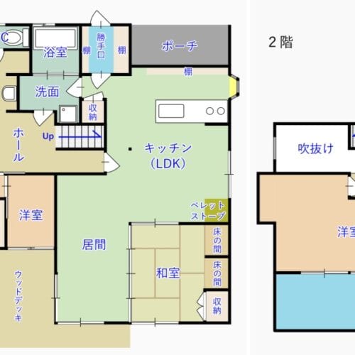 長野県伊那市の物件の間取り図