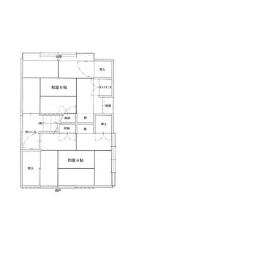 山形県大江町の物件の2階の間取り図です。