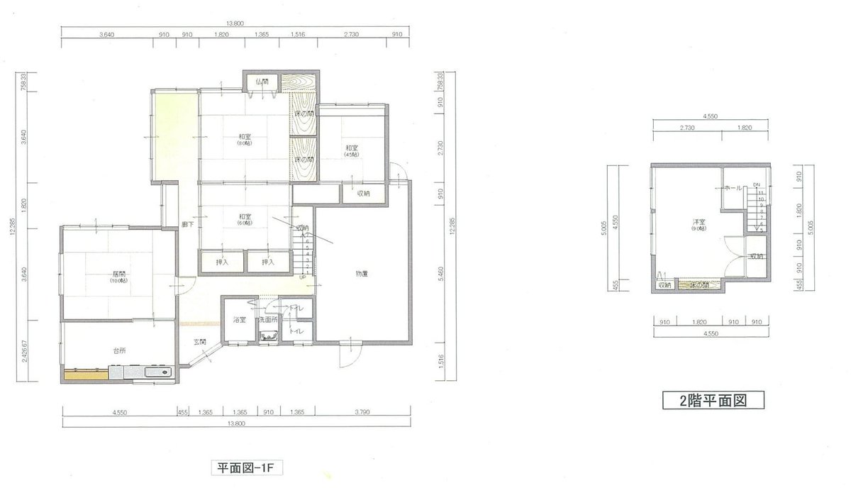 岐阜県飛騨市の物件の間取り図