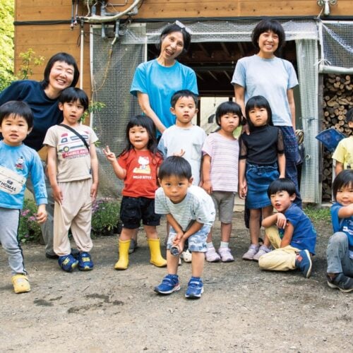 この日、園で過ごした子どもたちは11人。約半数は村内から、残りは近隣市町から通園。里山保育やまっこかわっこ／東京都檜原村