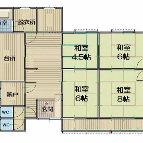 熊本県上天草市の物件の間取り図