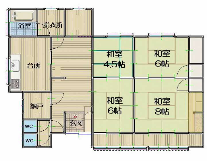 熊本県上天草市の物件の間取り図