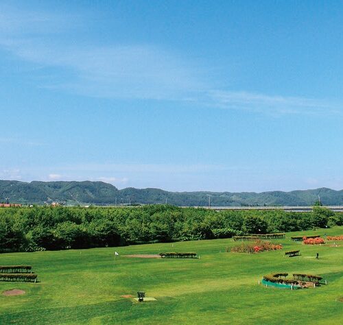 北海道幕別町の「パークゴルフ場サーモンコース」。幕別町はパークゴルフ場発祥の地とされています