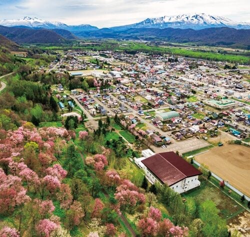 北海道上川町の風景。大雪山国立公園の玄関口で層雲峡温泉があります