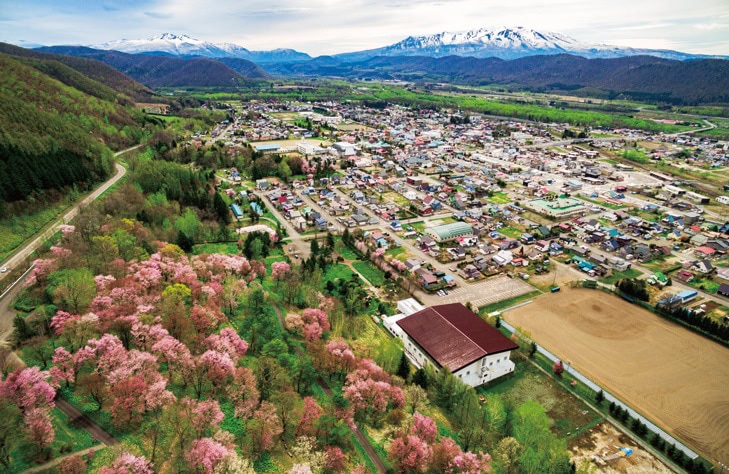 北海道上川町の風景。大雪山国立公園の玄関口で層雲峡温泉があります