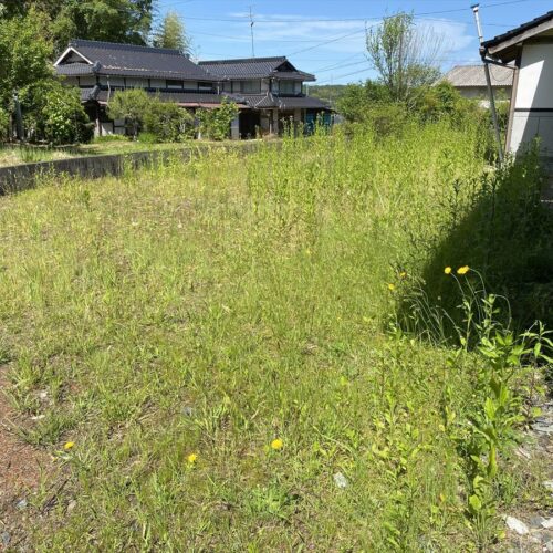 岡山県津山市の物件の北側敷地