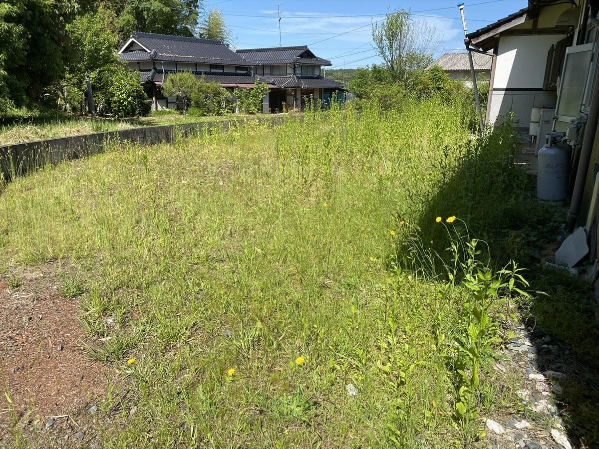 岡山県津山市の物件の北側敷地