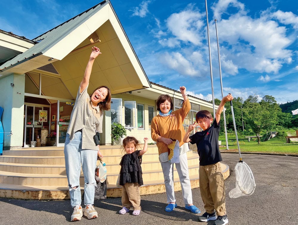 ライター揖斐ファミリーと「えみの森」園長の畑山玲子さん