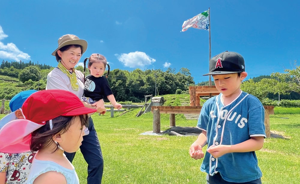 「ゆりほん保育園遊学」で保育園「えみの森」に初登園／秋田県由利本荘市