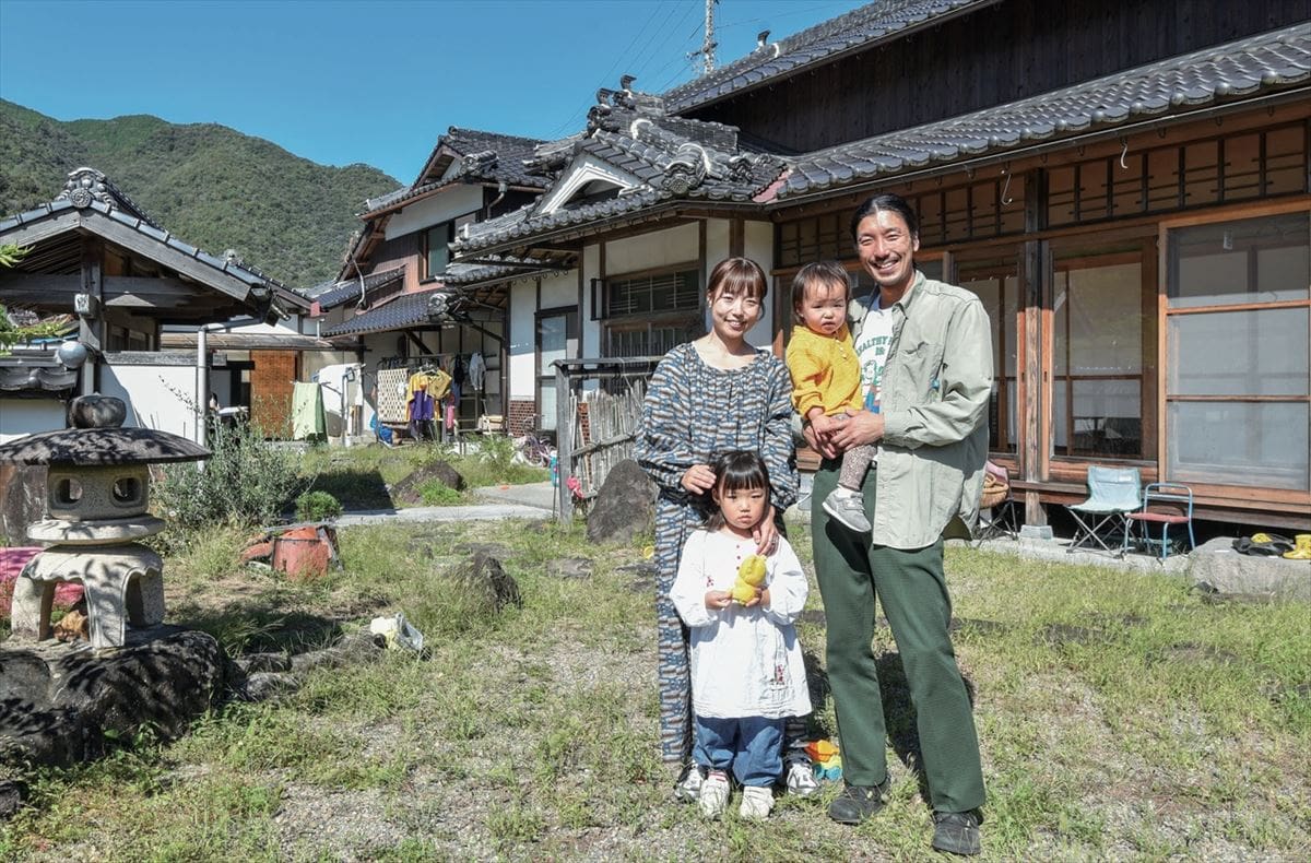 兵庫県上郡町へ移住した家族