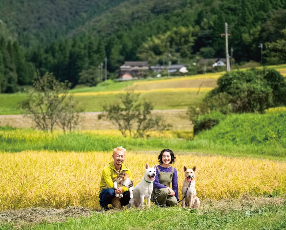 質美は田畑や集落がコンパクトにまとまった、景色の美しい地域。写真／adore studio（京都府京丹波町）