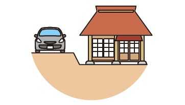 道路より低い