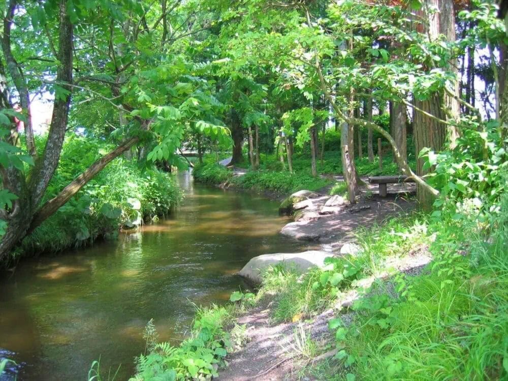 岩手県遠野市の「カッパ淵」。『遠野物語』の舞台となった場所です