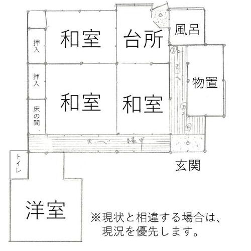 長野県駒ヶ根市の物件の間取り図