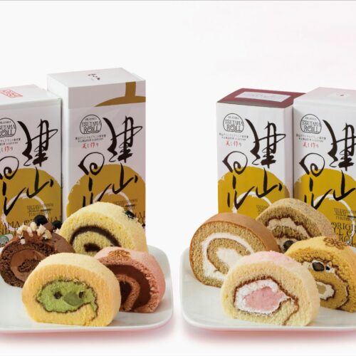 岡山県津山市の名物「津山ロール」。薄力粉品種の小麦「ふくほのか」100％使用。