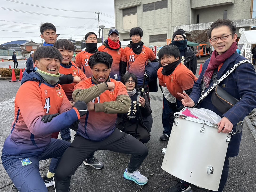 南紀オレンジサンライズFCの選手たちは地元にイベントにも積極的に参加する