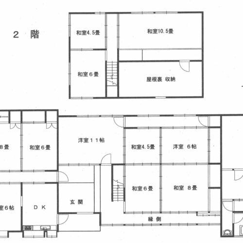岡山県備前市の物件の間取り図