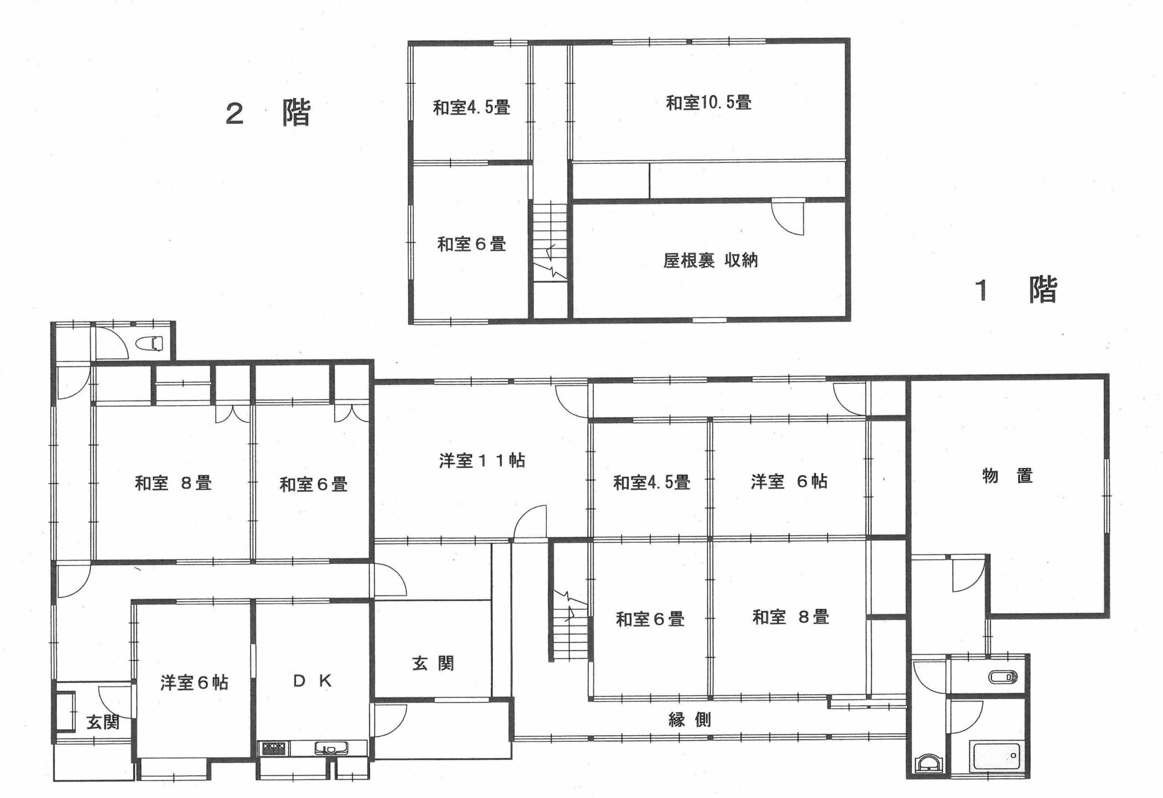 岡山県備前市の物件の間取り図